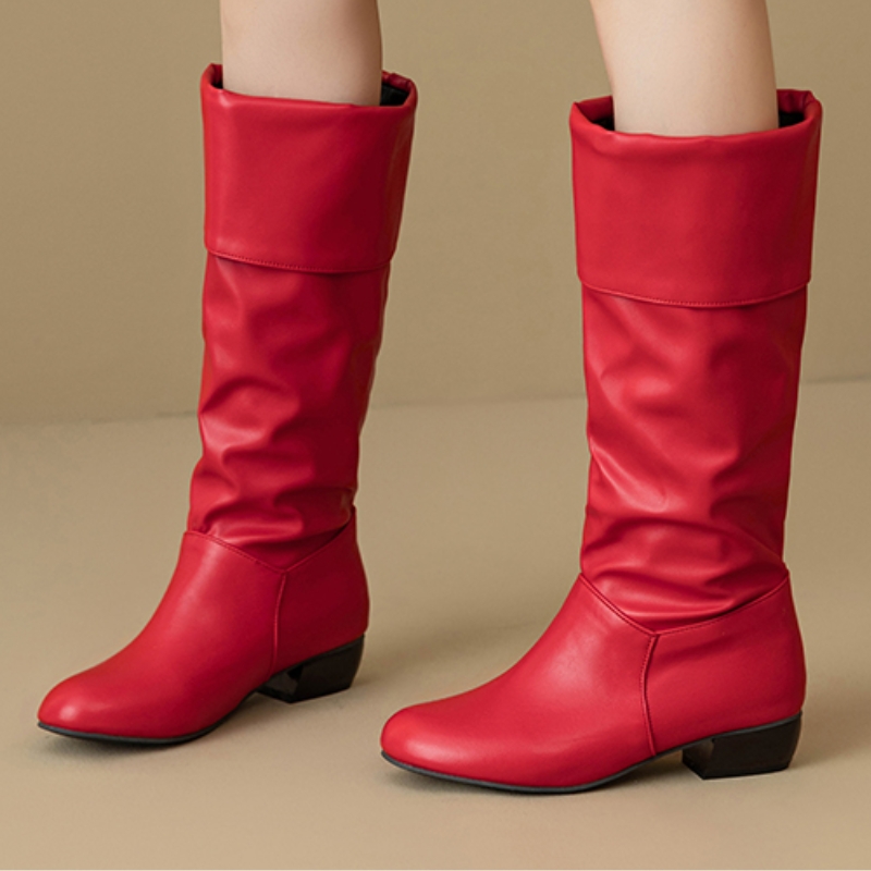 Waterproof Winter Boot - Botas hasta la rodilla sin cordones,