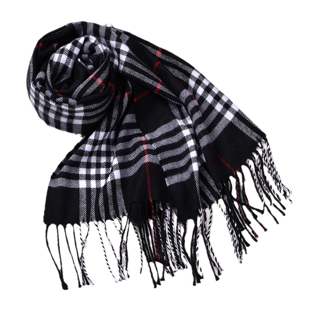 Wool Scarf Men - Bufandas de invierno de estilo británico,