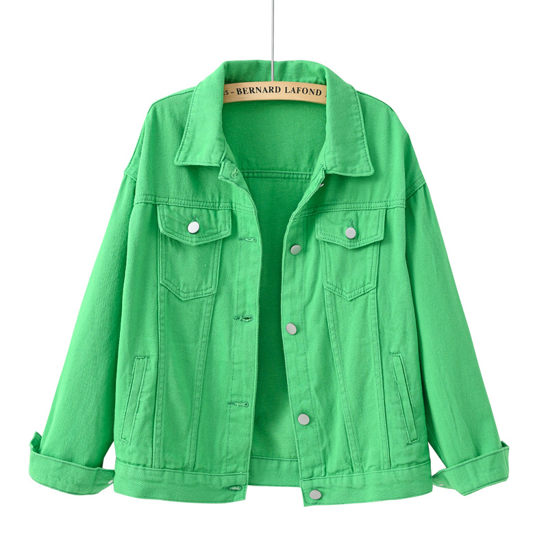 Down Jacket Packable - Abrigo vaquero liso corto para mujer,